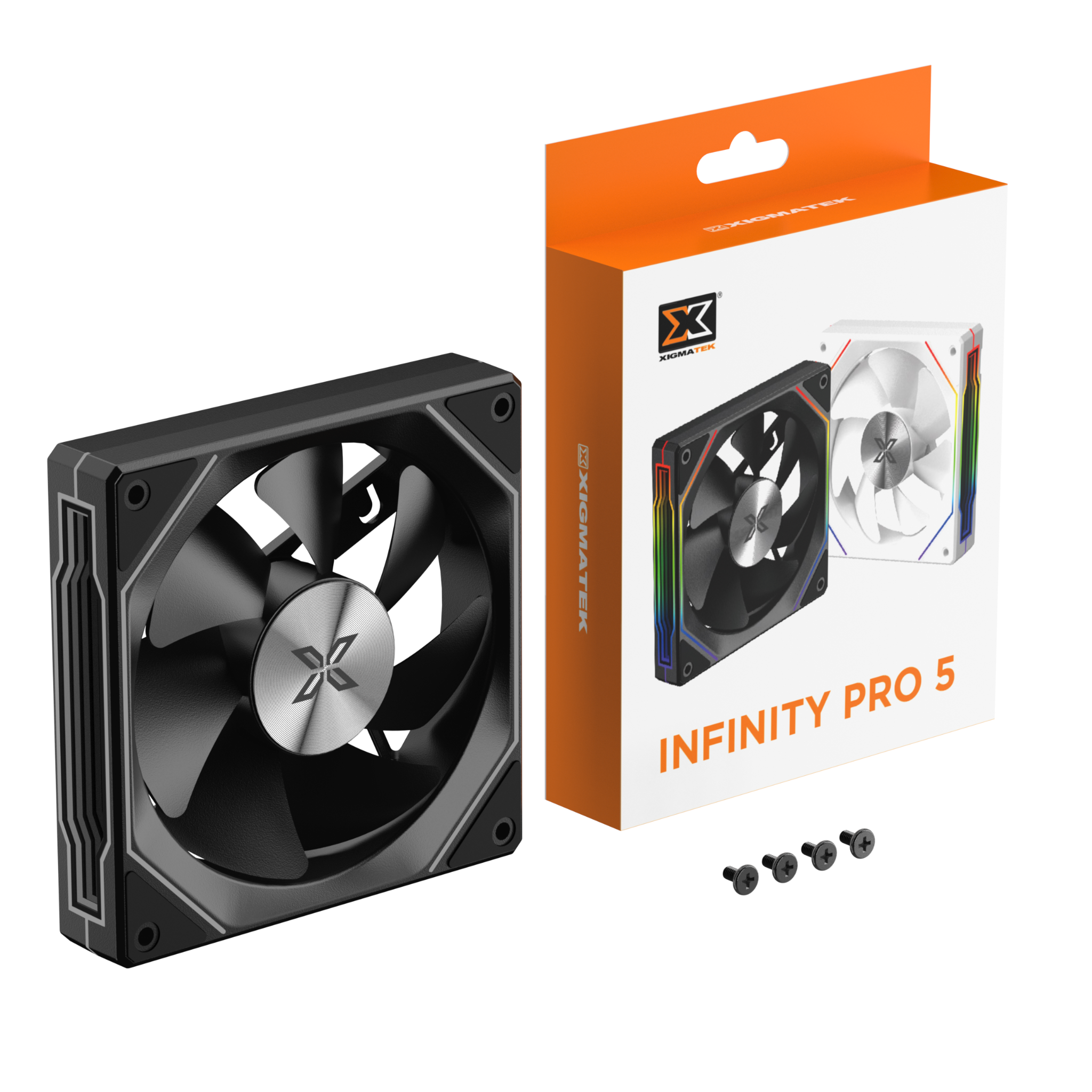 QUẠT TẢN NHIỆT XIGMATEK INFINITY PRO 5 (MÀU ĐEN/ CÁNH XUÔI)