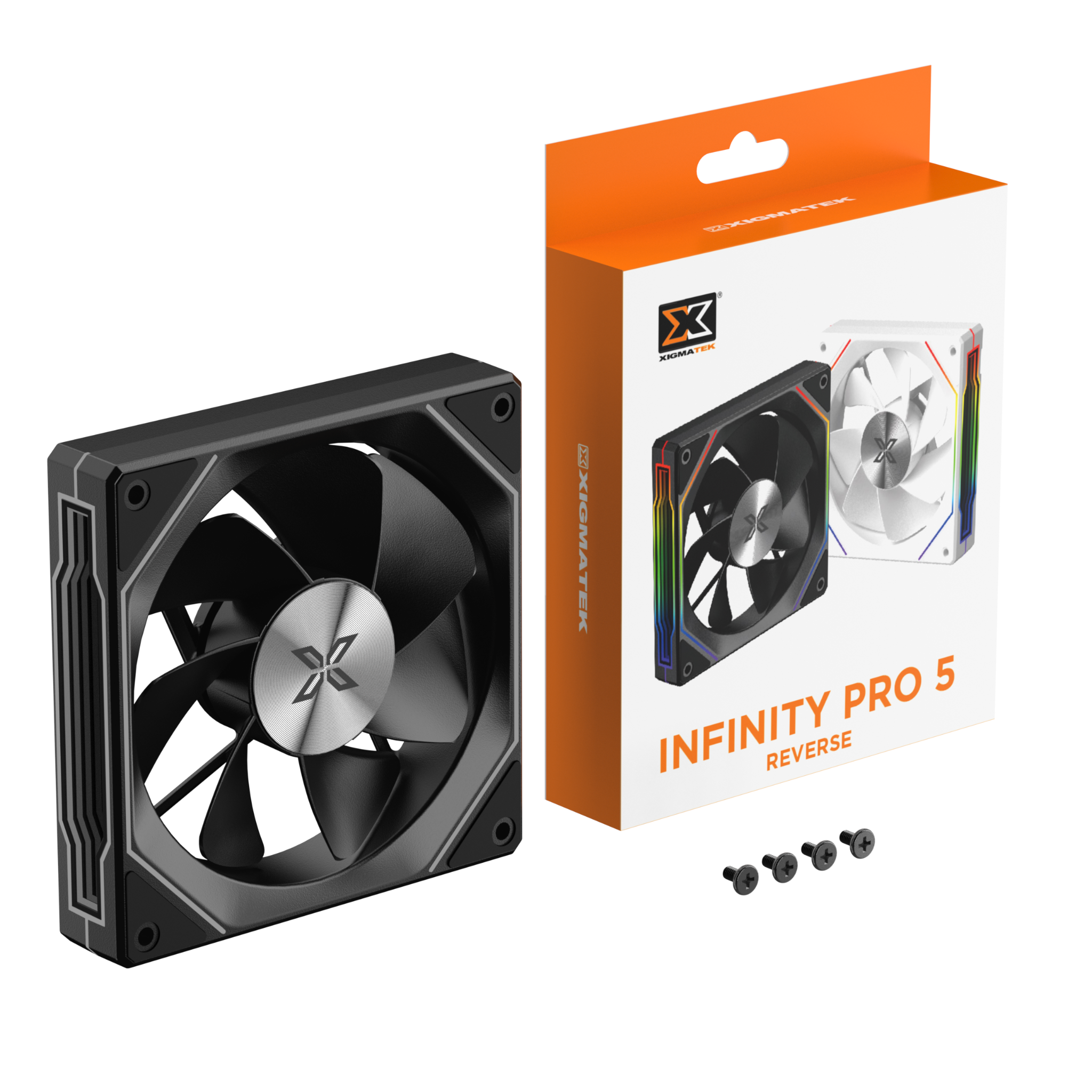 QUẠT TẢN NHIỆT XIGMATEK INFINITY PRO 5 REVERSER (MÀU ĐEN/ CÁNH NGƯỢC)