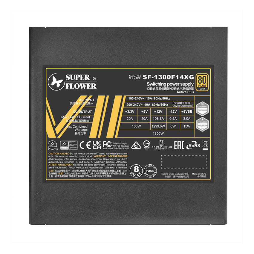 NGUỒN MÁY TÍNH SUPERFLOWER LEADEX VII XG 1300W (ATX 3.1 /80 PLUS GOLD/ FULL MODULLAR)