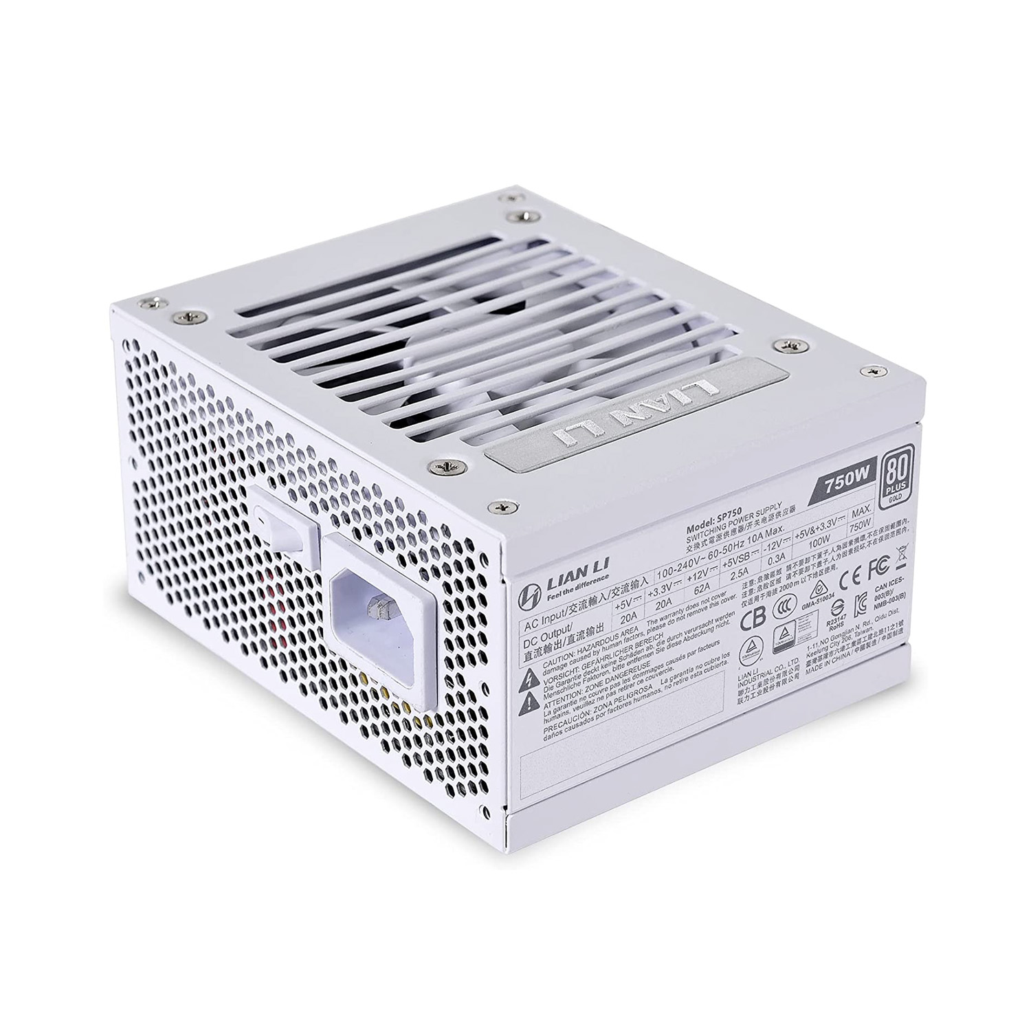 Nguồn máy tính LIAN LI SP750 WHITE (MÀU TRẮNG/ SFX/80 PLUS GOLD/FULL MODULAR)
