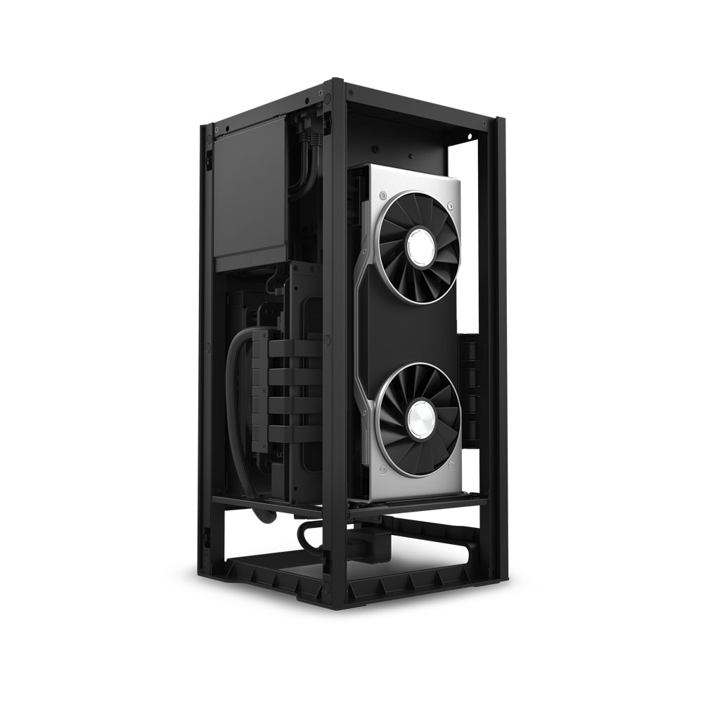 Vỏ case NZXT H1 (V1) Matte Black (Mini Tower/Màu Đen)