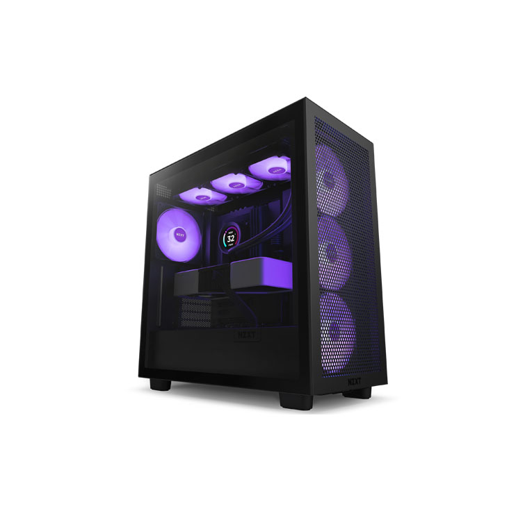 VỎ MÁY TÍNH NZXT H7 FLOW RGB ALL BLACK (MID TOWER/MÀU ĐEN)