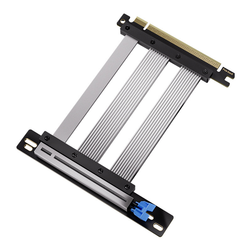 RISER 90 độ SHK PCIE 5.0 (25CM/ MÀU BẠC)