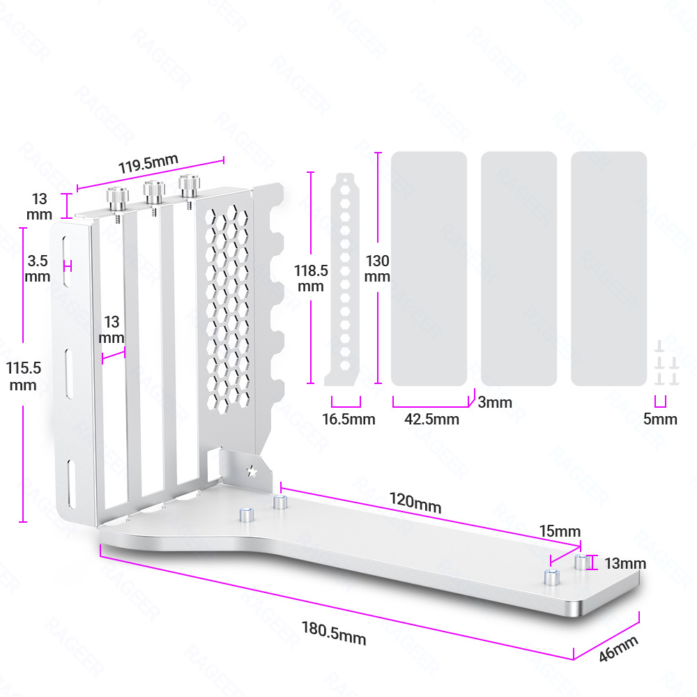 GIÁ DỰNG VGA VK03 WHITE (MÀU TRẮNG/ KHÔNG KÈM RISER)