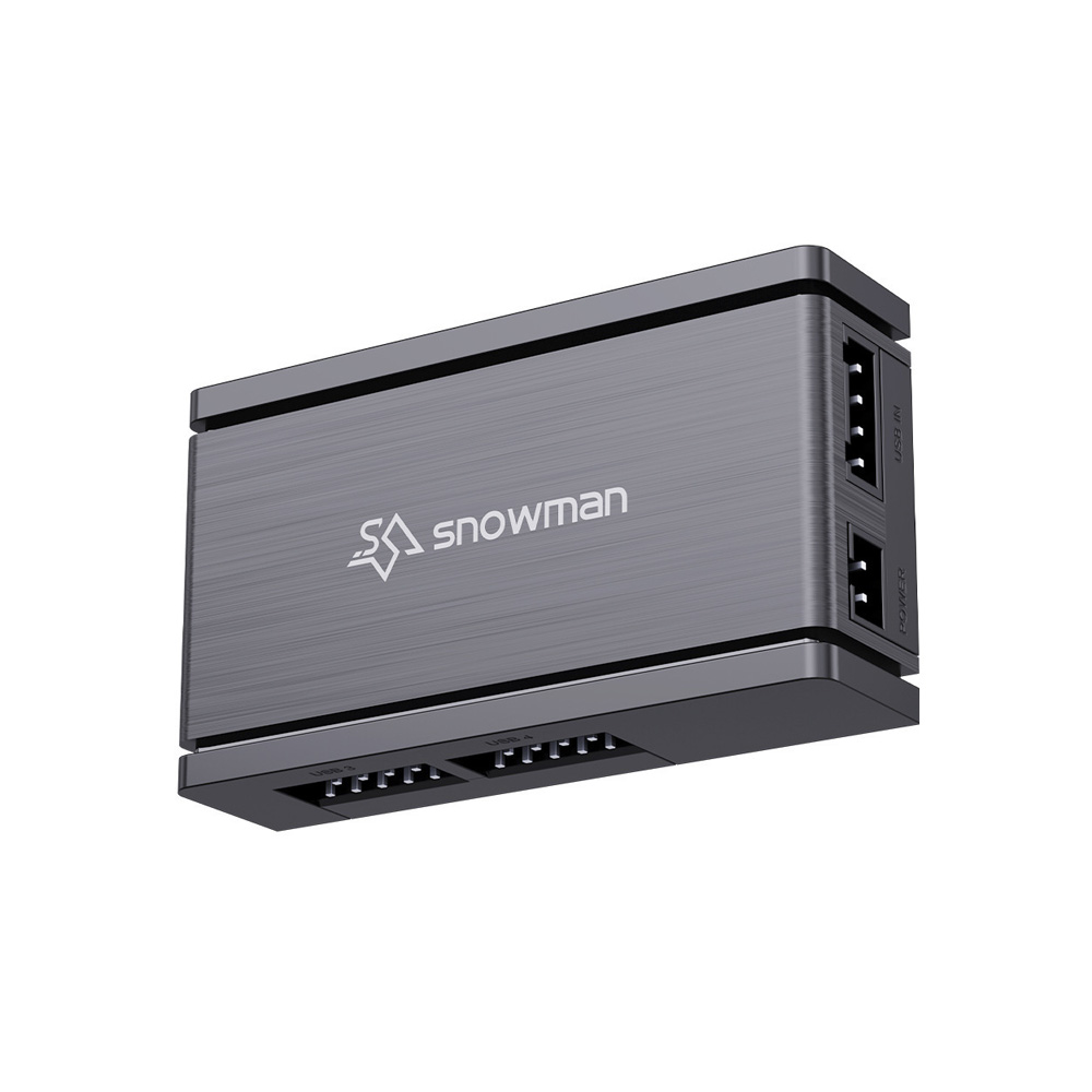 HUB CHIA CỔNG USB 2.0 SNOWMAN 9PIN 1 RA 4 (SATA POWER)