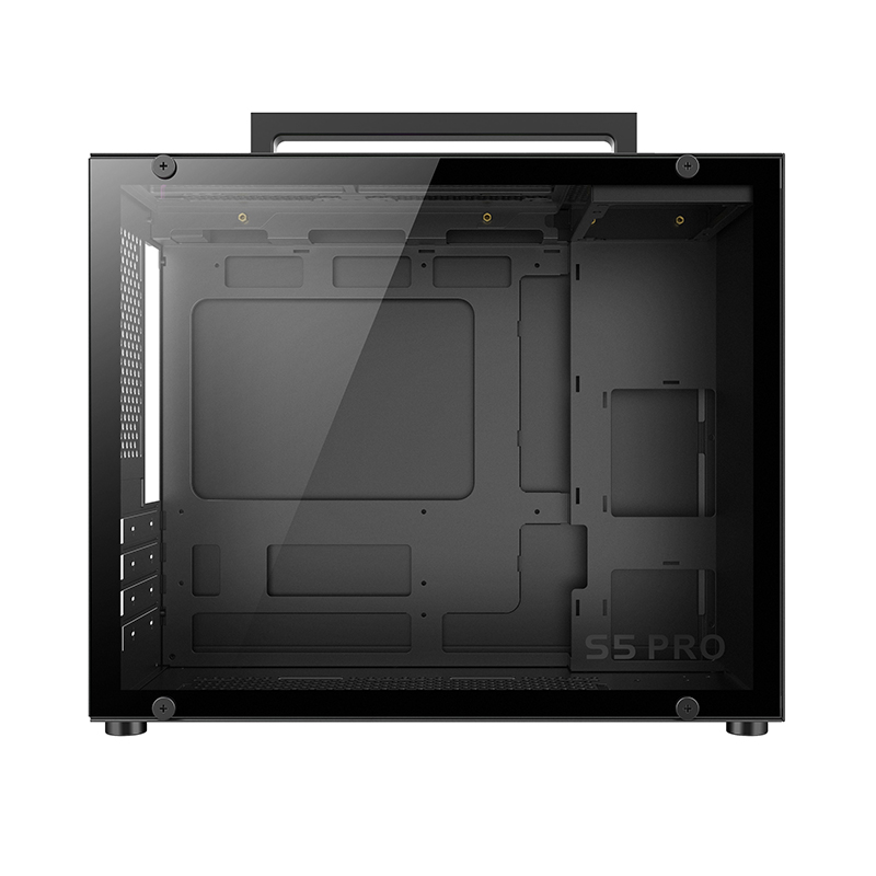 VỎ CASE MÁY TÍNH METALFISH S5 PRO BLACK (M-ATX/ MÀU ĐEN)