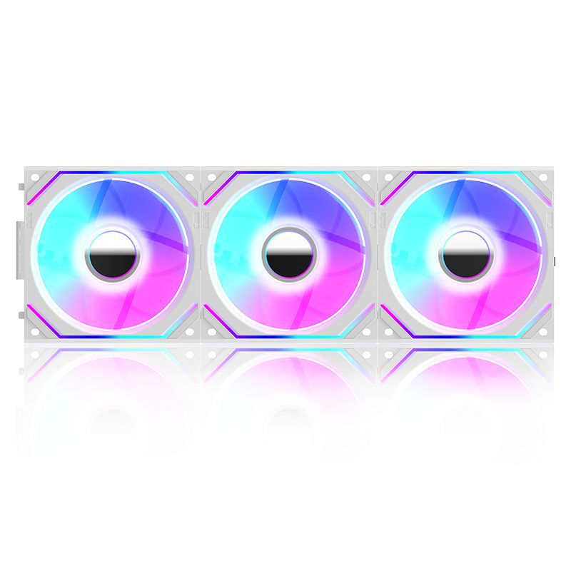 Bộ 3 Quạt tản nhiệt Jungle Leopard Interstellar V2 White (Màu trắng/ LED ARGB/ Ghép nối)