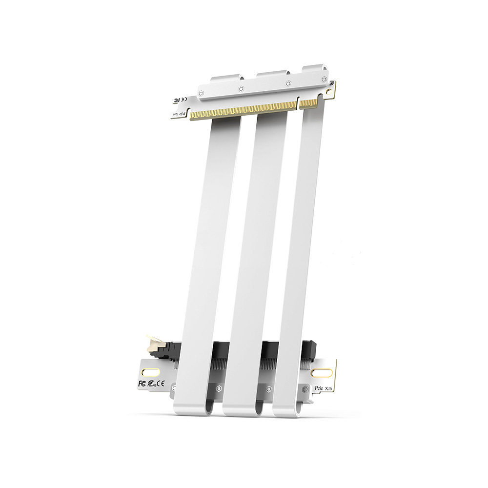 RISER SHK 5.0 WHITE - PCIE x16 CHO CASE iTX (MÀU TRẮNG/ 20CM)