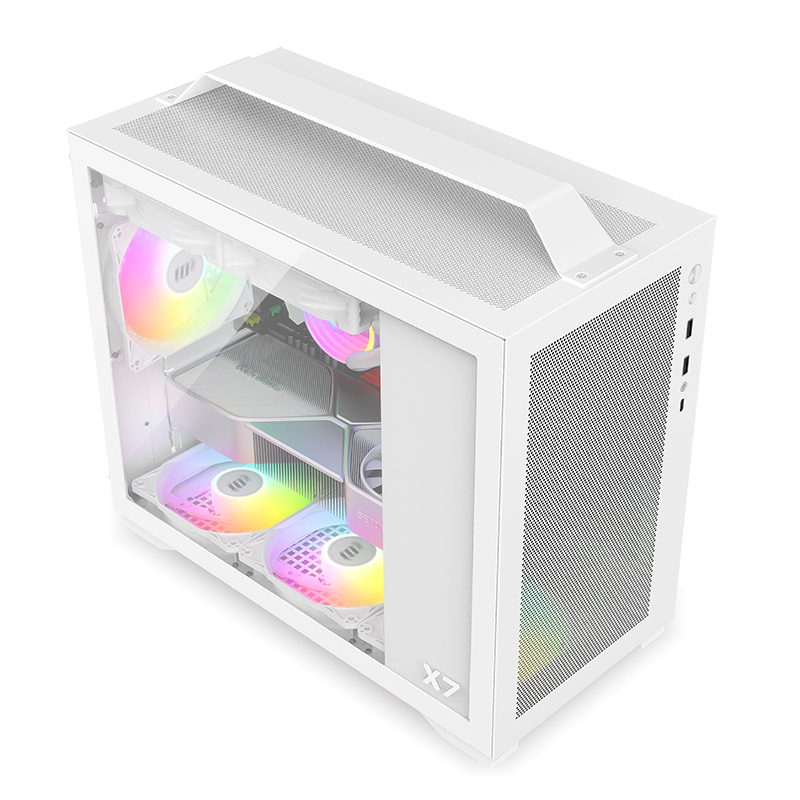 VỎ CASE MÁY TÍNH METALFISH X7 WHITE (MÀU TRẮNG/ M-ATX/ KHÔNG KÈM FAN)