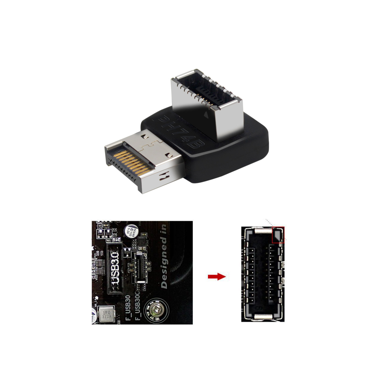 Bẻ góc USB-C PH74B