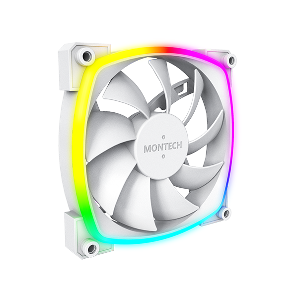 Quạt tản nhiệt MONTECH AX120 PWM WHITE (MÀU TRẮNG/ 120MM)