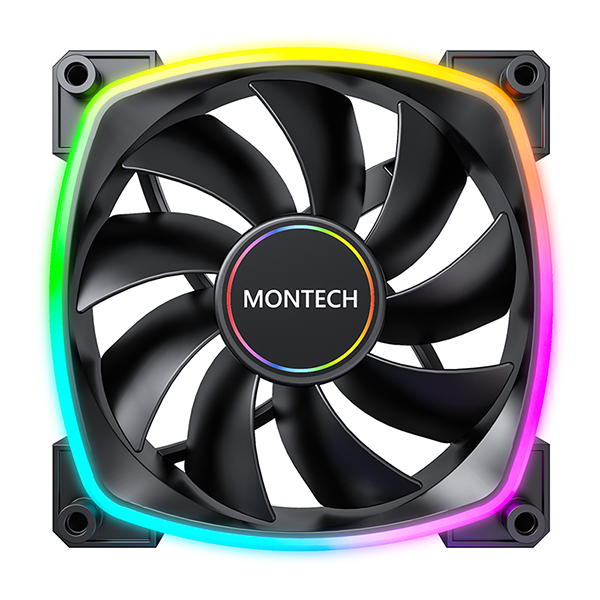 Quạt tản nhiệt MONTECH AX140 PWM BLACK (MÀU ĐEN/ 140MM)