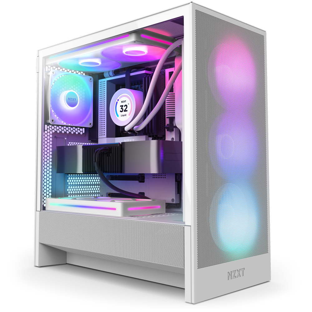 VỎ CASE NZXT H5 FLOW RGB 2024 ALL WHITE (MID TOWER/MÀU TRẮNG)
