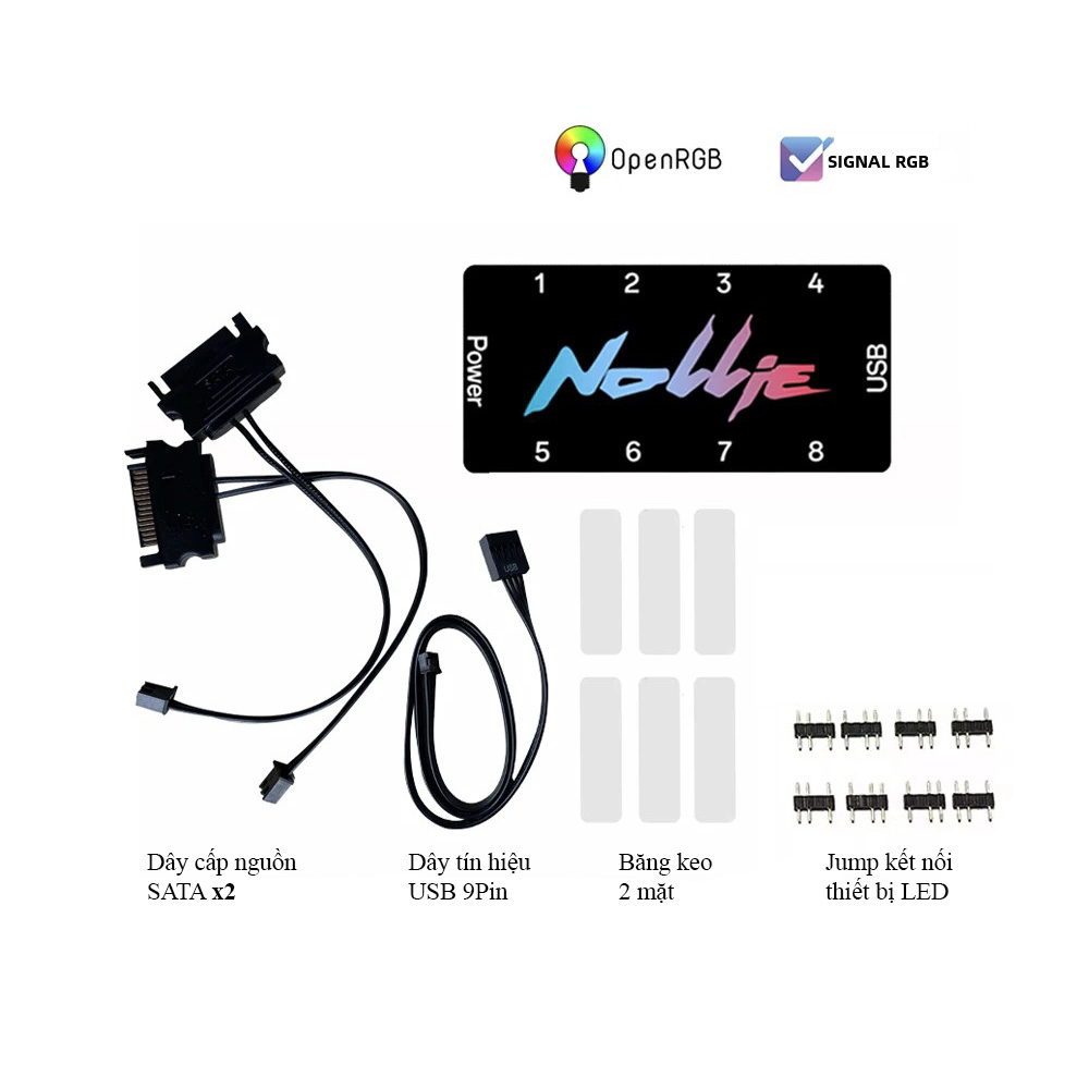 HUB đồng bộ SIGNAL RGB NOLLIE 8 (8 CỔNG KẾT NỐI)