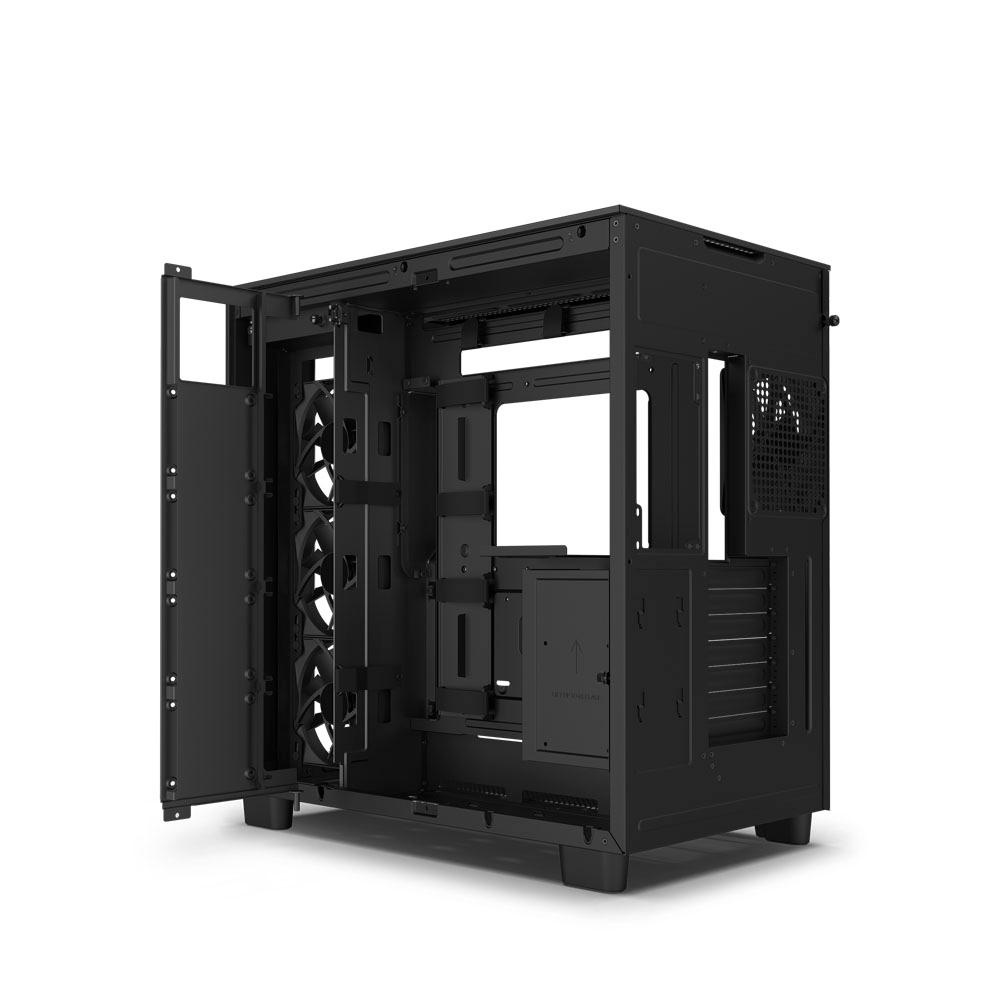 Vỏ case máy tính NZXT H9 Flow Black (Mid Tower/Màu Đen)