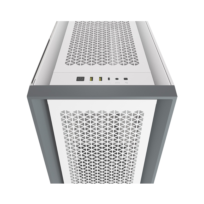 Vỏ Case Corsair 5000D Airflow TG WHITE (Mid Tower/Màu Trắng)