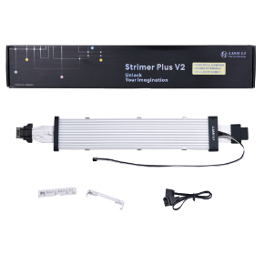DÂY NGUỒN NỐI DÀI CHO VGA LIAN LI STRIMER PLUS V2 - 12VHPWR (12+4-PIN) - 12 SỢI LED ARGB
