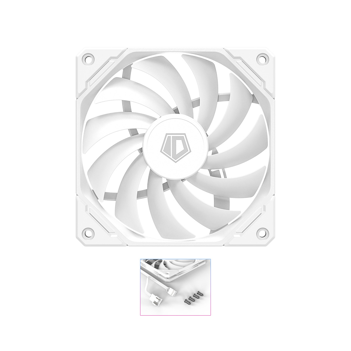 QUẠT TẢN NHIỆT ID-COOLING TF-12015-W (MÀU TRẮNG/ 120MM/ MỎNG 15MM)