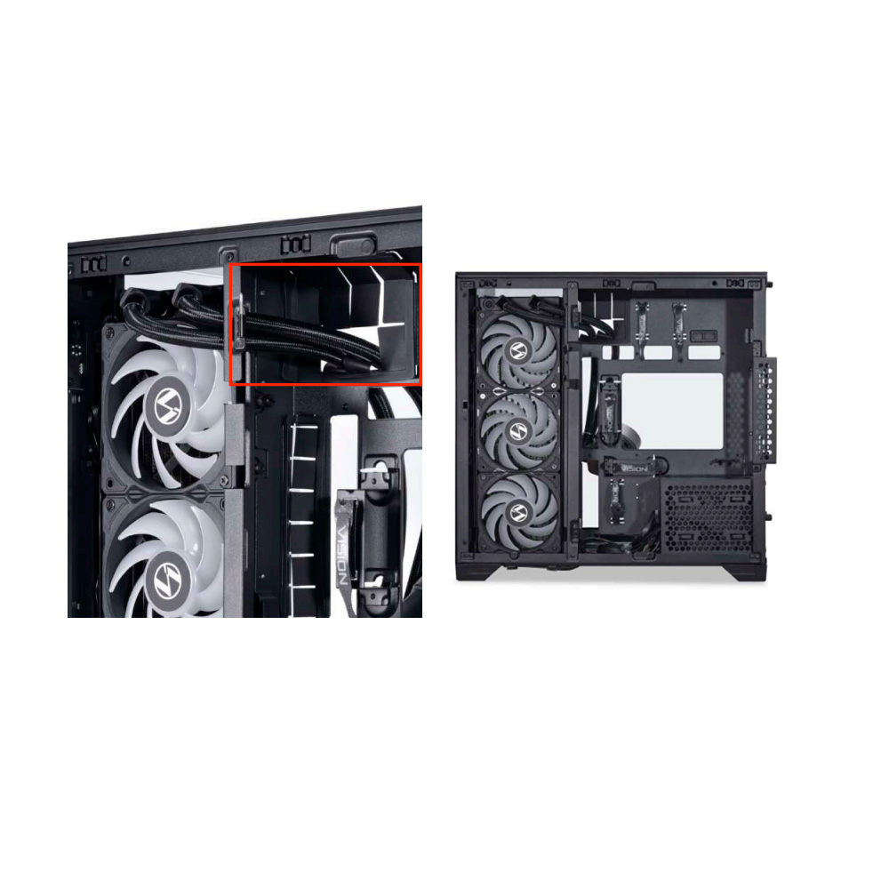 VỎ CASE LIAN-LI O11 VISION COMPACT BLACK (FULL TOWER/ MÀU ĐEN)