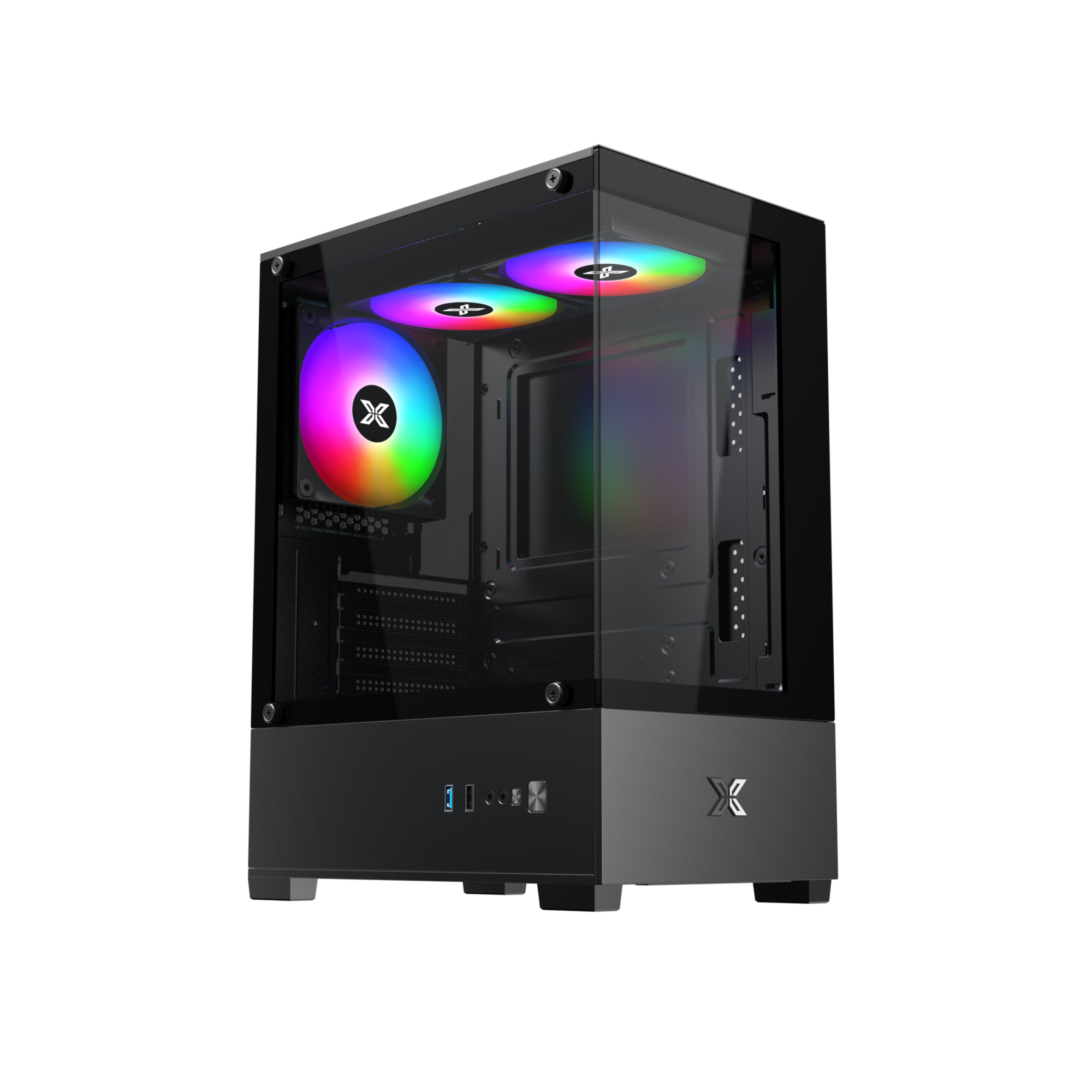 VỎ CASE XIGMATEK VIEW III 3F (M-ATX/ MÀU ĐEN)
