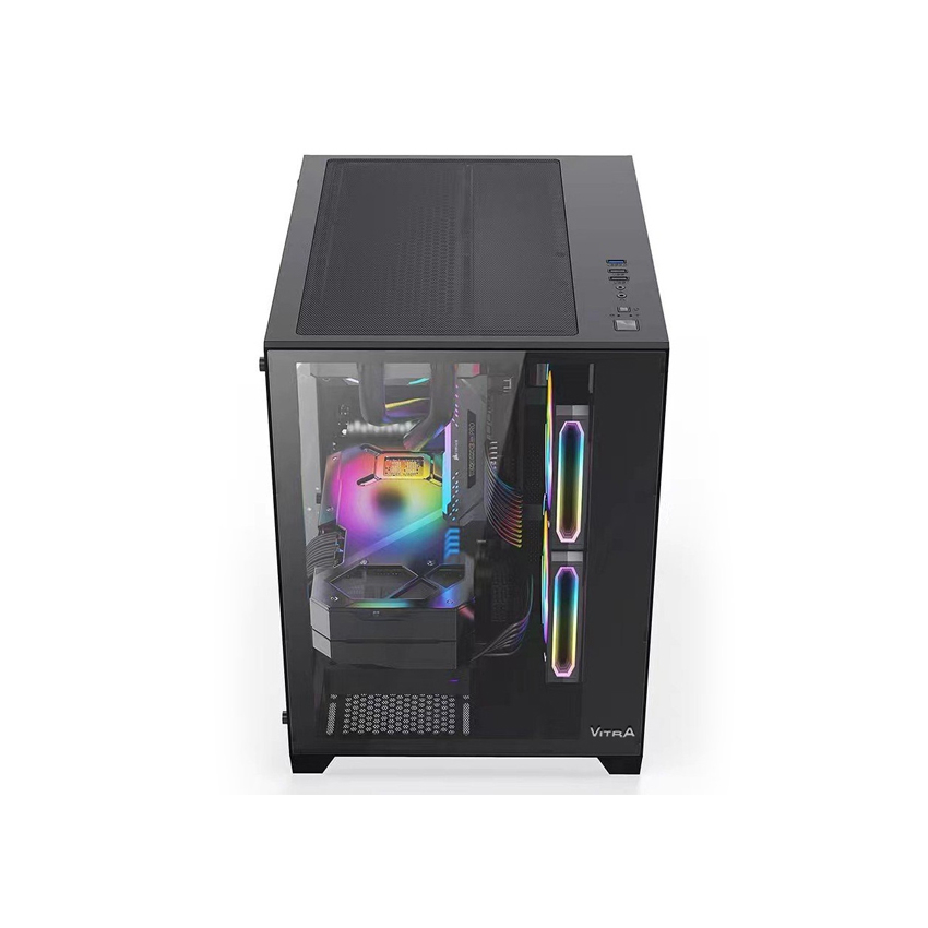 VỎ CASE VITRA CRYSTAL S1 LITE BLACK(MATX/RAD 240)