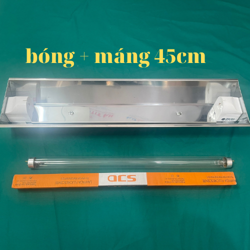 Đèn UVC Diệt Khuẩn Không Khí , Đèn Cực Tím [COMBO Máng + Bóng UV ]