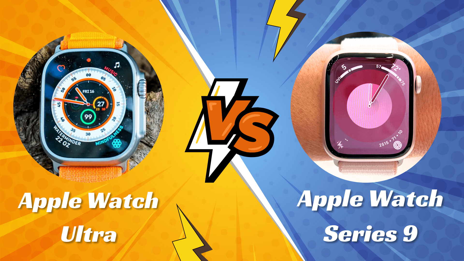 So sánh Apple Watch Series 9 và Apple Watch Ultra