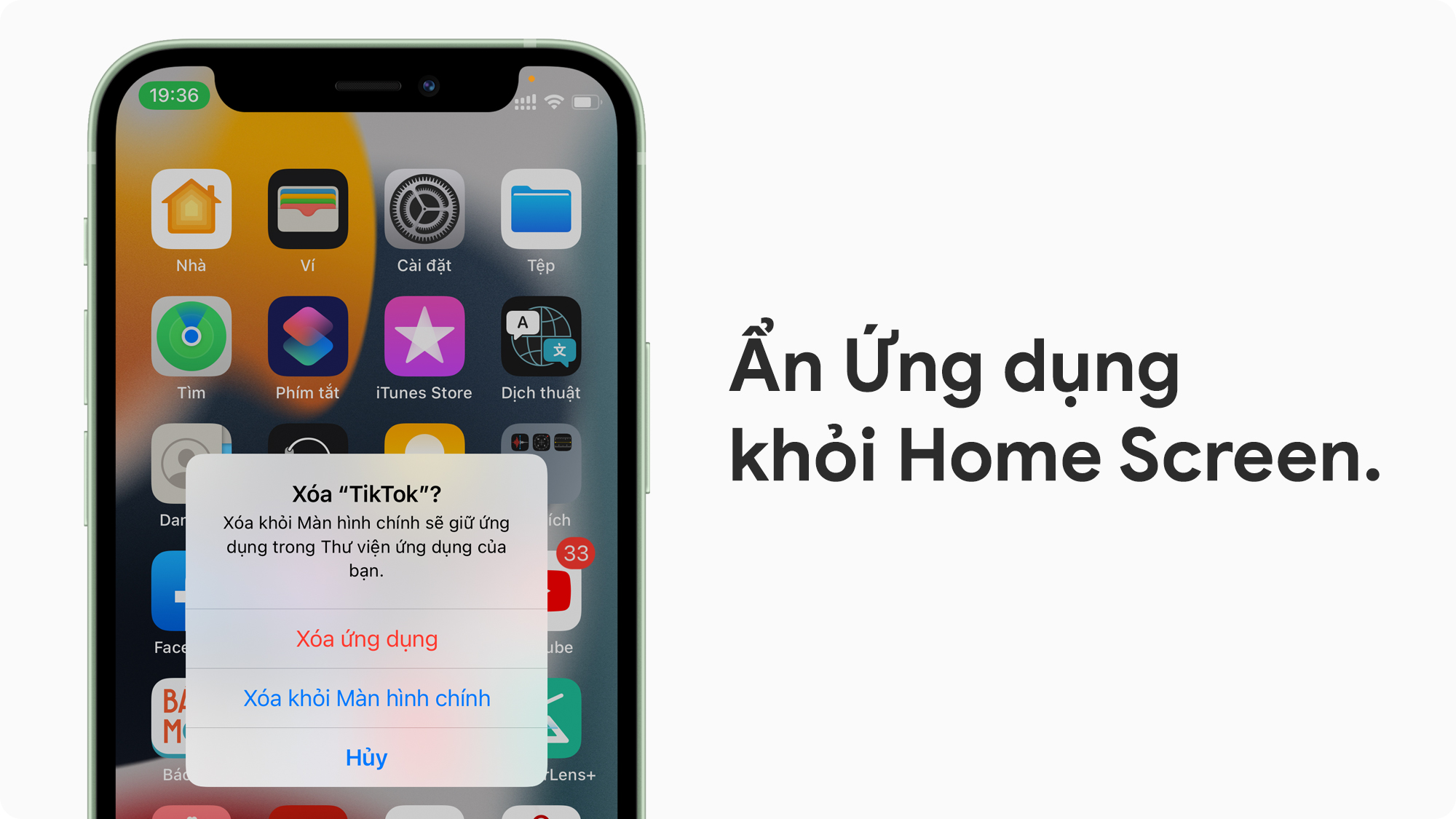 Cách ẩn ứng dụng khỏi màn hình Home iPhone