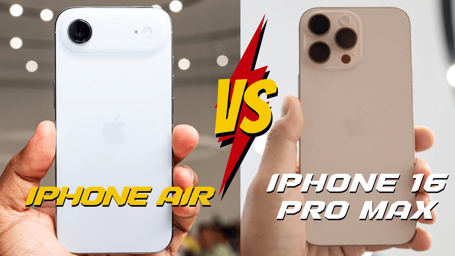 So sánh iPhone Air và iPhone 16 Pro Max: Lựa chọn nào xứng đáng hơn ở thời điểm hiện tại?