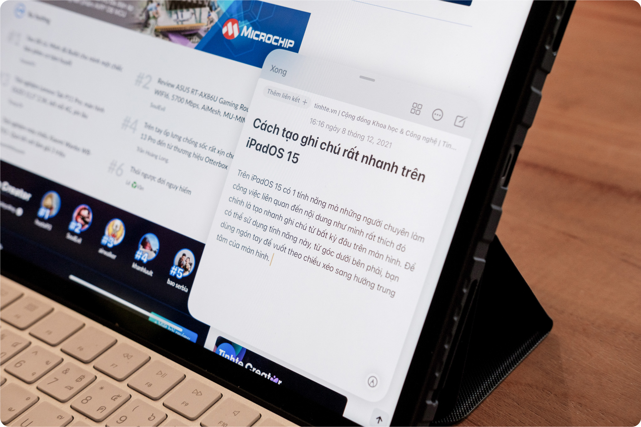 Cách tạo ghi chú rất nhanh trên iPadOS 15