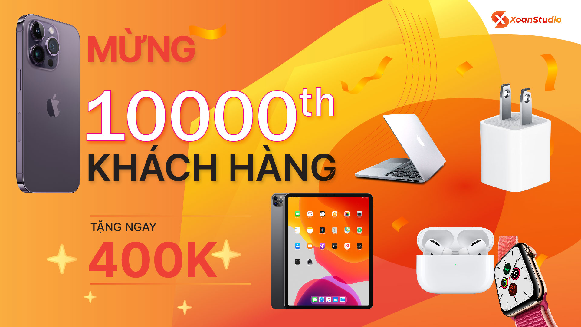 Mừng khách hàng thứ 10000, tặng ngay 400K