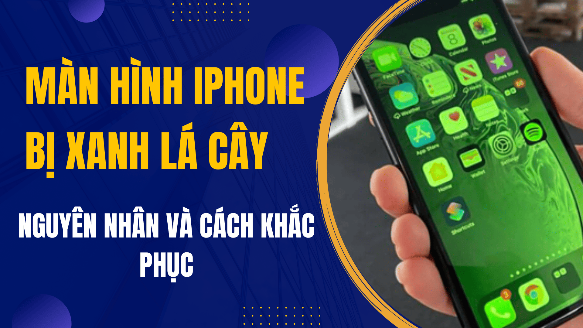 Màn hình iPhone bị xanh lá cây: Nguyên nhân và cách khắc phục hiệu quả