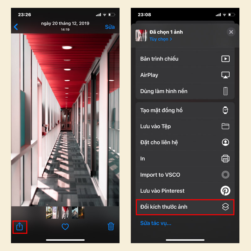 Hướng dẫn thay đổi kích thước ảnh trên iPhone và iPad trong một nốt nhạc