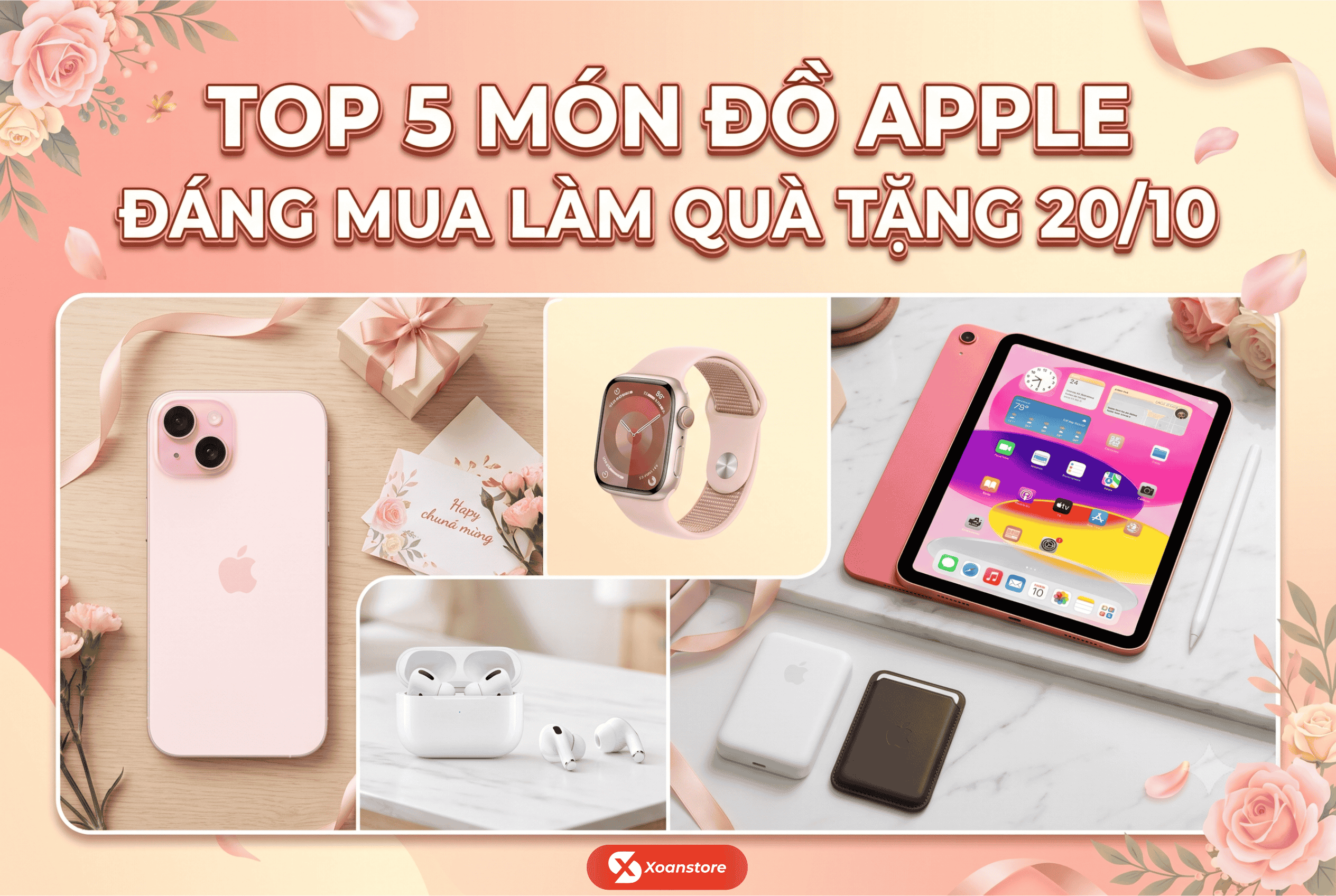 Top 5 món đồ Apple đáng mua làm quà tặng 20/10 đẹp và ý nghĩa nhất năm 2026