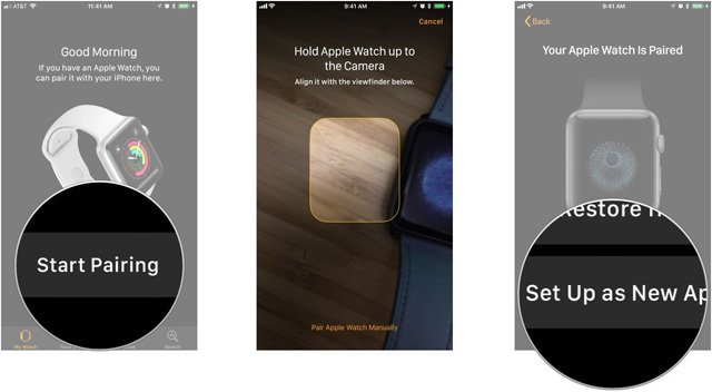 Cách thiết lập Apple Watch mới