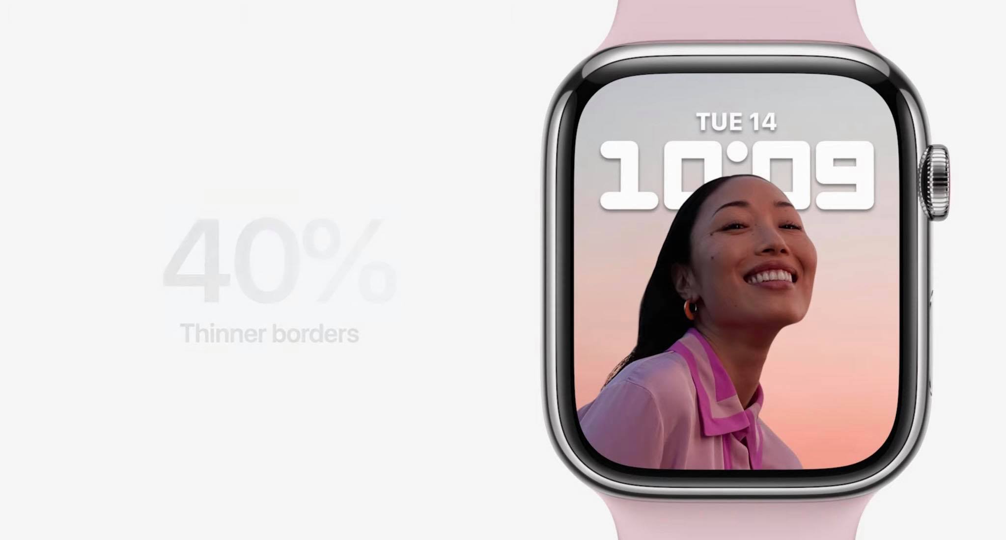 Apple Watch Series 7 cũng được trang bị mặt kính thế hệ mới