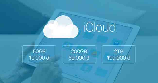 Cách mua dung lượng icloud trên iphone