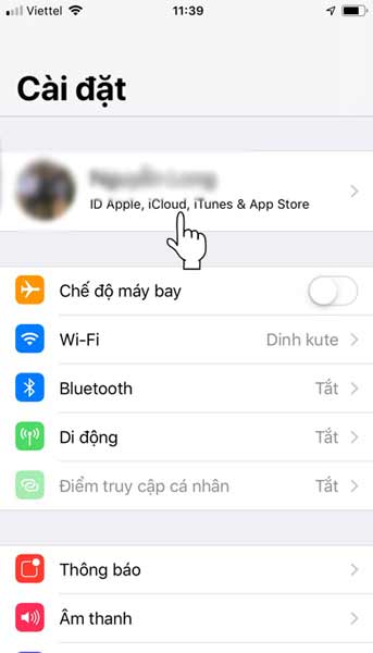 Cách mua dung lượng icloud ngay trên iphone