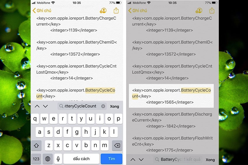 Bước 6: Số lần sạc cụ thể