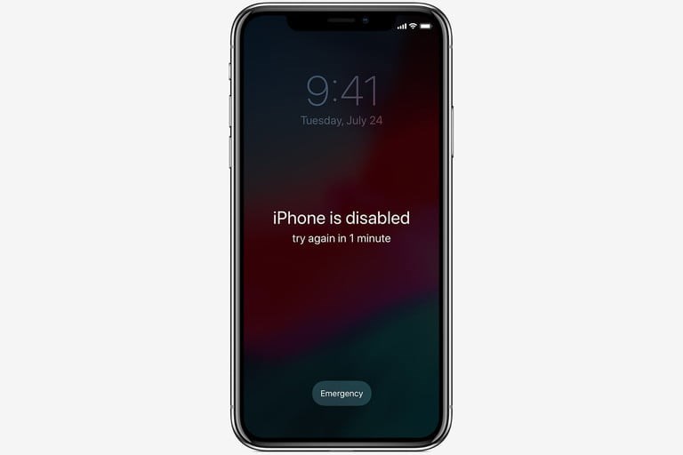 iPhone bị vô hiệu hoá