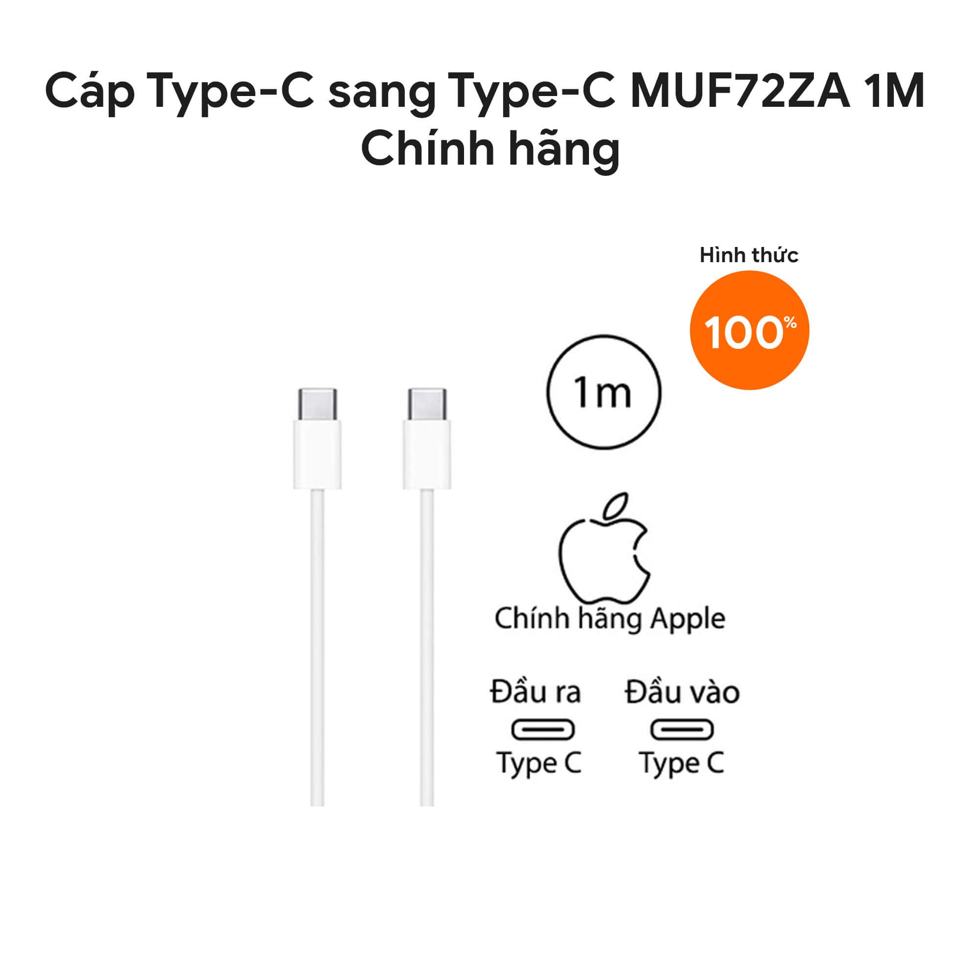 Cáp Type C - Type C 2 m Apple MLL82 ...