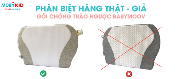 Phân biệt gối chống trào ngược Babymoov giả và thật chính hãng
