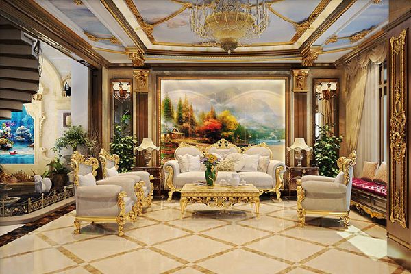 Phong cách thiết kế nội thất biệt thự theo chủ đề Phục Hưng