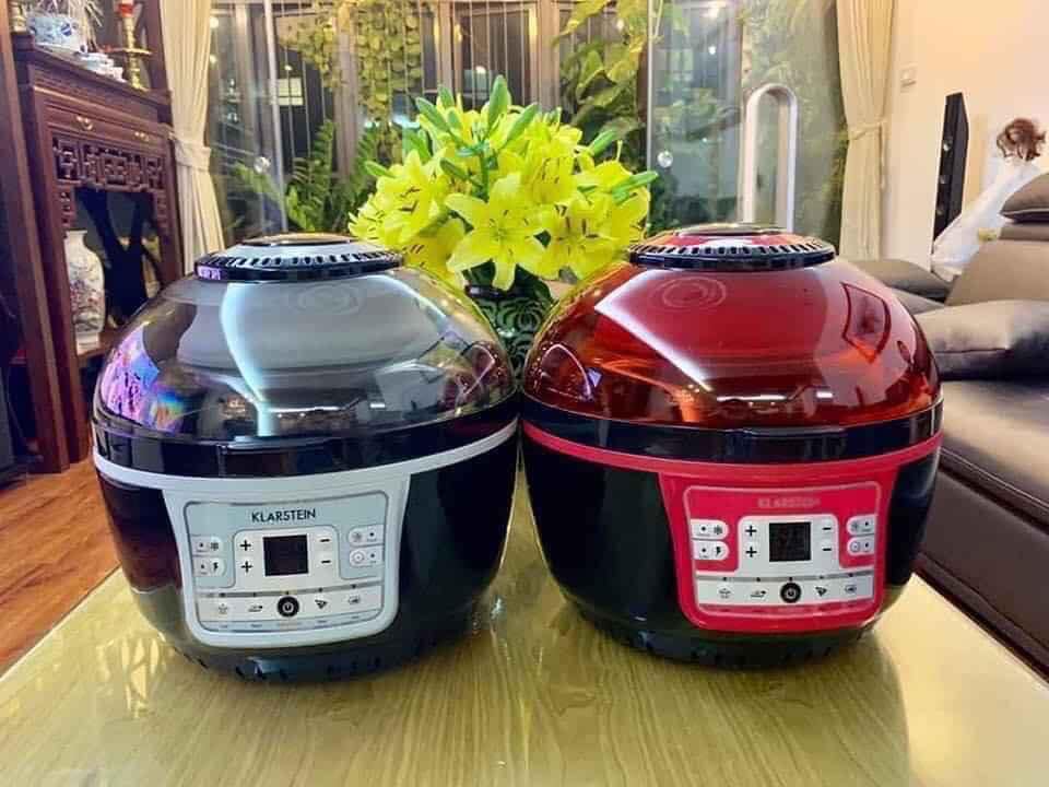 Klarstein Turbo 9 lít 2 màu đỏ, đen