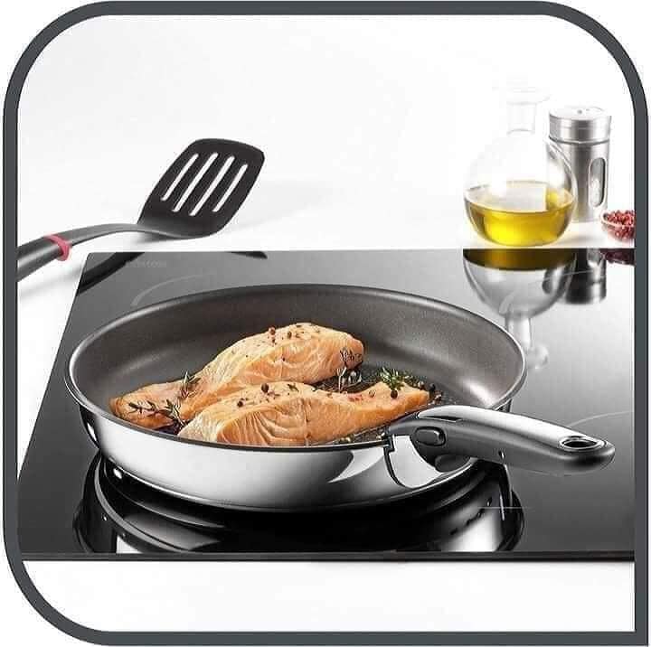 Set chảo Tefal tay rời thân thép 22-26cm