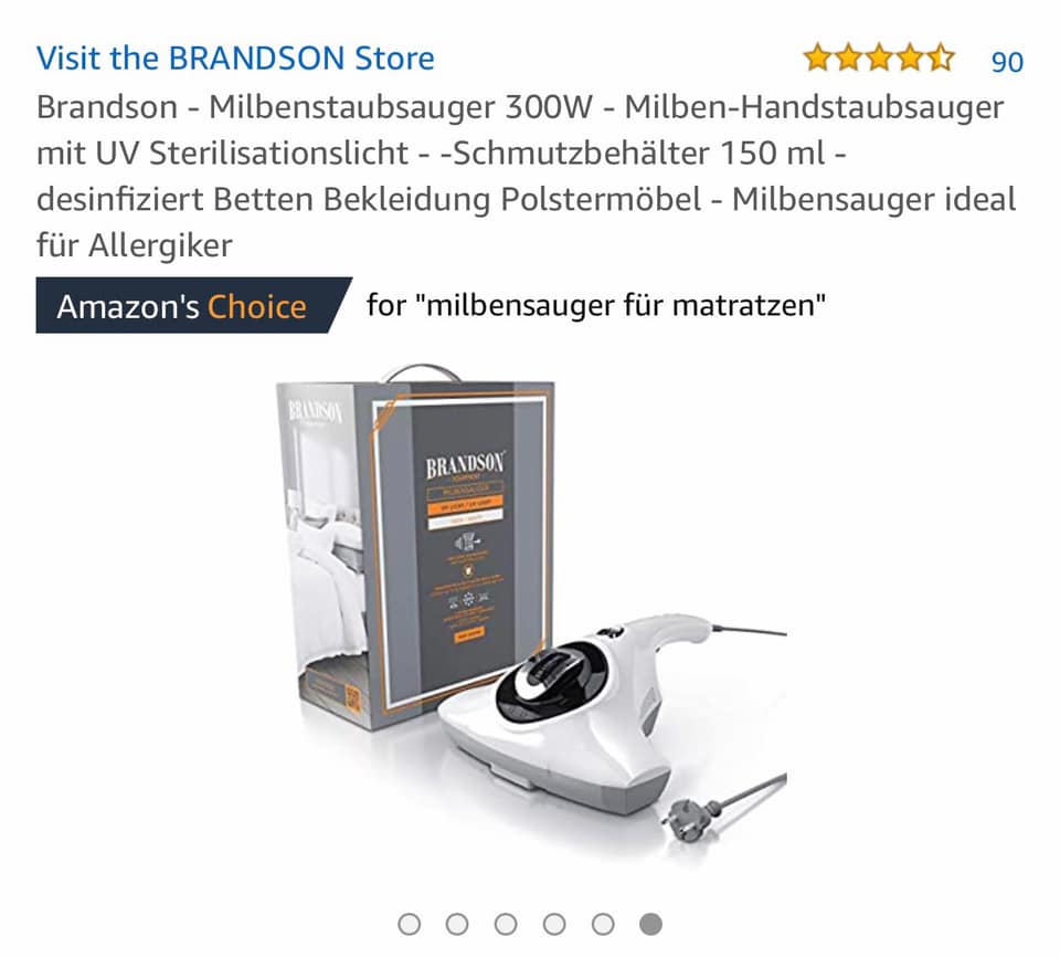 MÁY HÚT BỤI, DIỆT KHUẨN GIƯỜNG ĐỆM SOFA BRANDSON