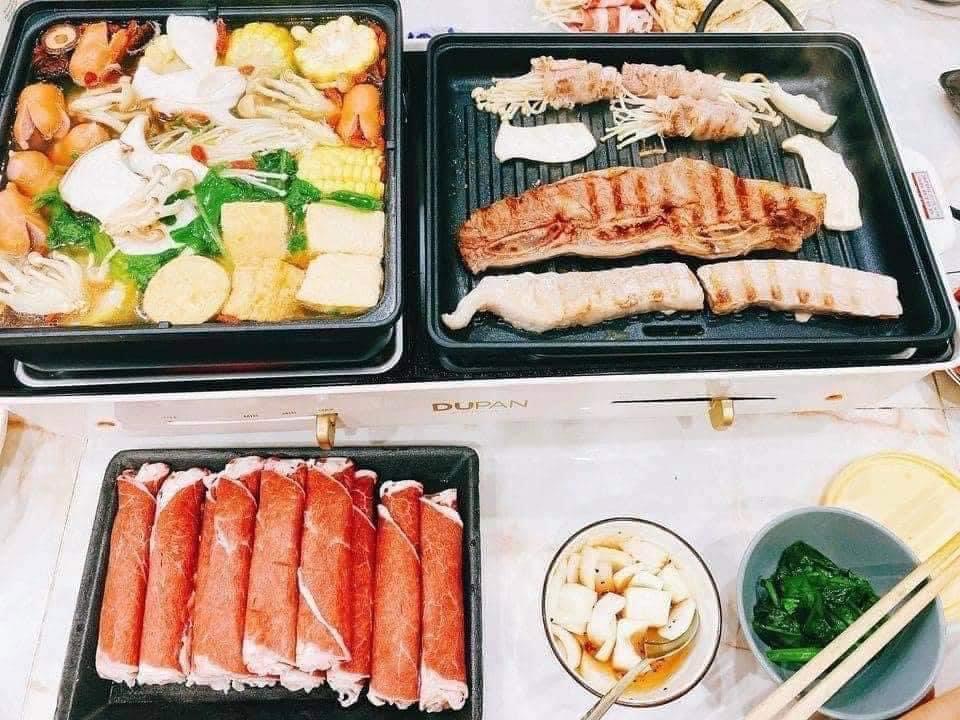 Bếp nướng lẩu Dupan 2 trong 1