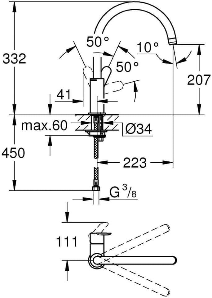 Vòi rửa bát GROHE Start Kitchen Tap