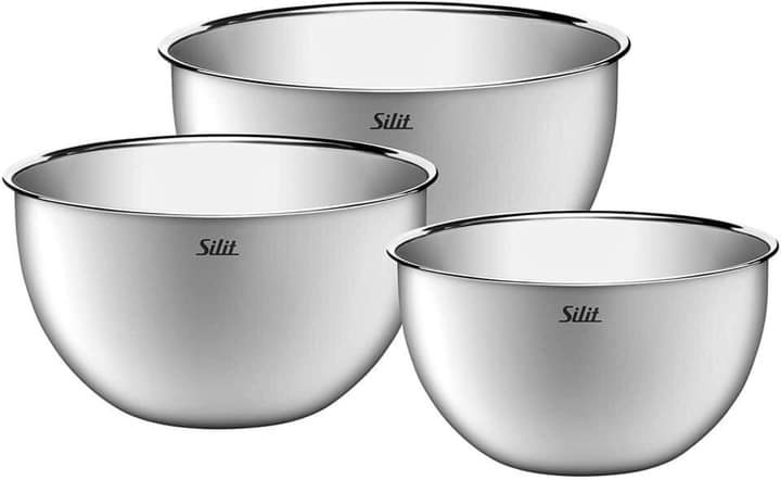 Set 3 âu trộn inox silit