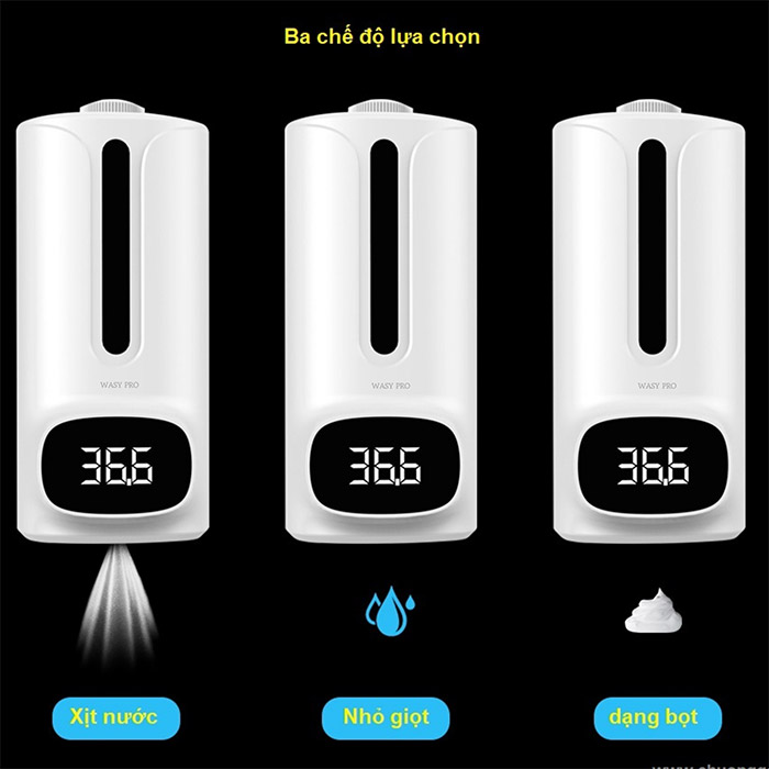 Máy đo thân nhiệt, nhiệt độ, xịt khuẩn và sát khuẩn K9 Pro Plus